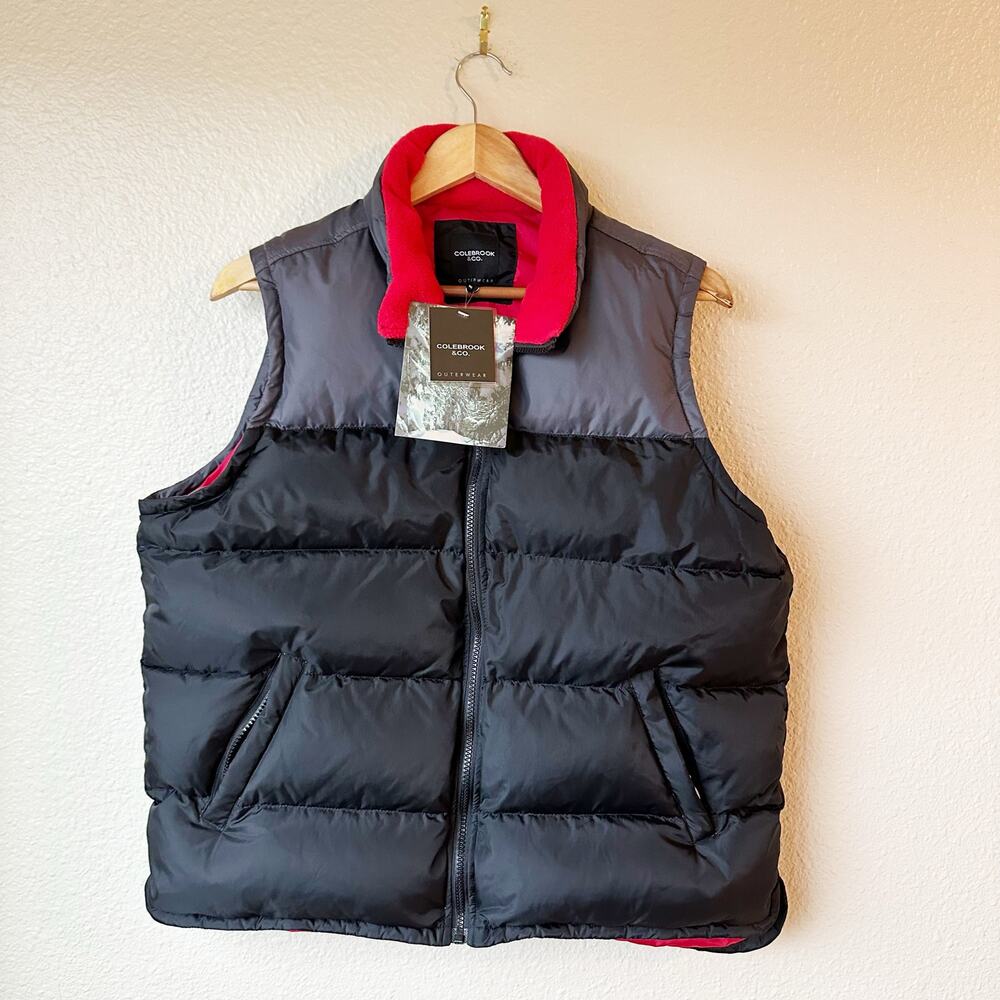 NWT Colebrook & Co. Down Filled Puffer Vest Jacket sz M